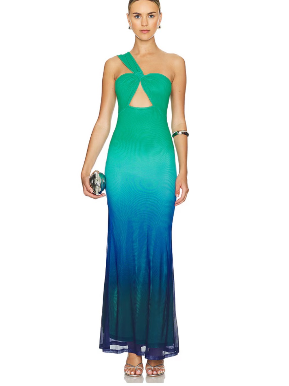 Runaway The Label REVOLVE Ombre One-Shoulder Cutout Maxi Dress
